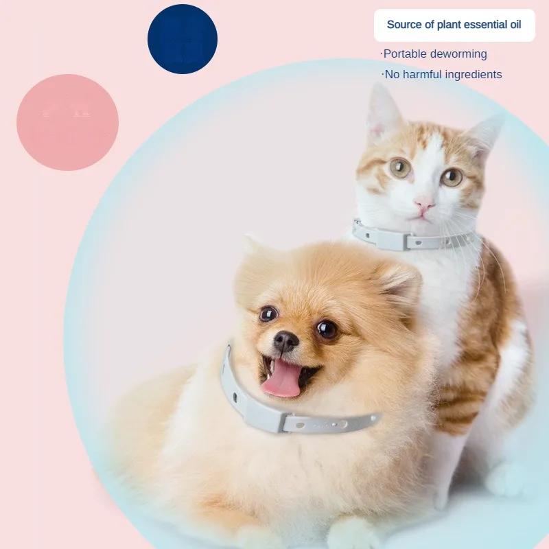Ошейник от блох и клещей для кошек, маленьких собак, противопаразитарный, защита от паразитов на 8 месяцев, регулируемый ошейник для щенков и котят, аксессуары для домашних животных