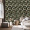 Military camouflage wallpaper brown, olive and bottle green 50x1000