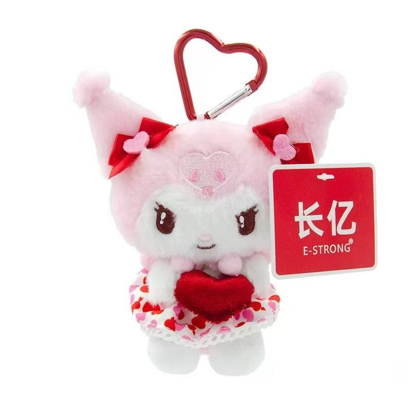 Японский стиль Sanrio Hello Kitty Kuromi Badtz Maru Плюшевая игрушка Милый мультяшный Брелок Подвеска для сумки Украшение Подарок для друзей