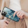 Abstract Blue Grey Marble Print Magnetic Phone Case For iPhone 17 Air 16 14 13 12 Pro Max 15 Plus Wireless Charge MagSafe Cover