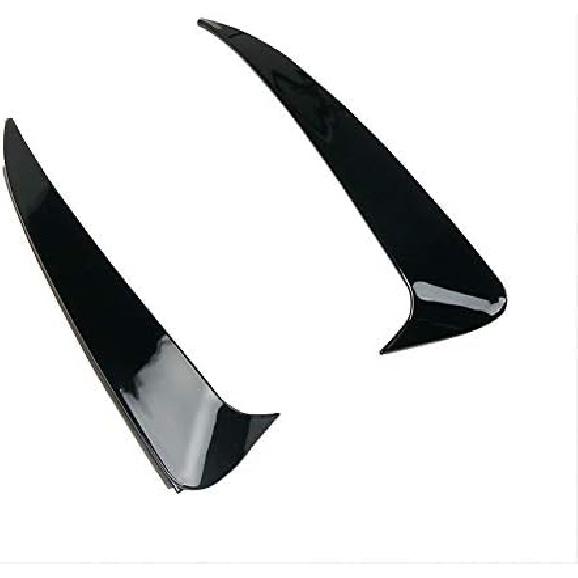 Black Rear Bumper Spoiler Air Vent Outlet Trim Cover 2pcs for Mercedes-Benz C Class W205 C43 C63 AMG 2014-2018