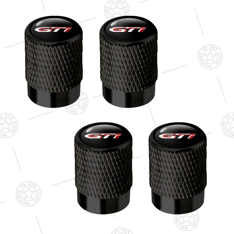 4pcs GT GT Line Logo Car Wheel Tire Valve Caps Air Stem Aluminum Accessories For Peugeot 301 407 508 3008 208 206 2008 5008 205 T2