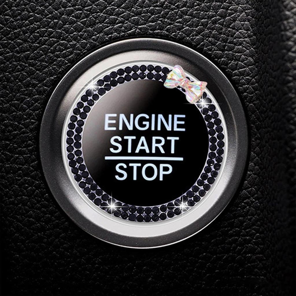 Mechesa Car Ignition Ring, Car Engine Start Button Ring, Car Engine Start Button Ring