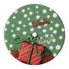 Christmas Tree Skirt with Embroidery Digital Print for Festive Holiday Home Decor