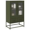 VidaXL Highboard Olive Green 68x39 X111.5 Cm Steel, Cabinet, Storage Cabinet, Highboard, Sideboard, Cabinet 853366