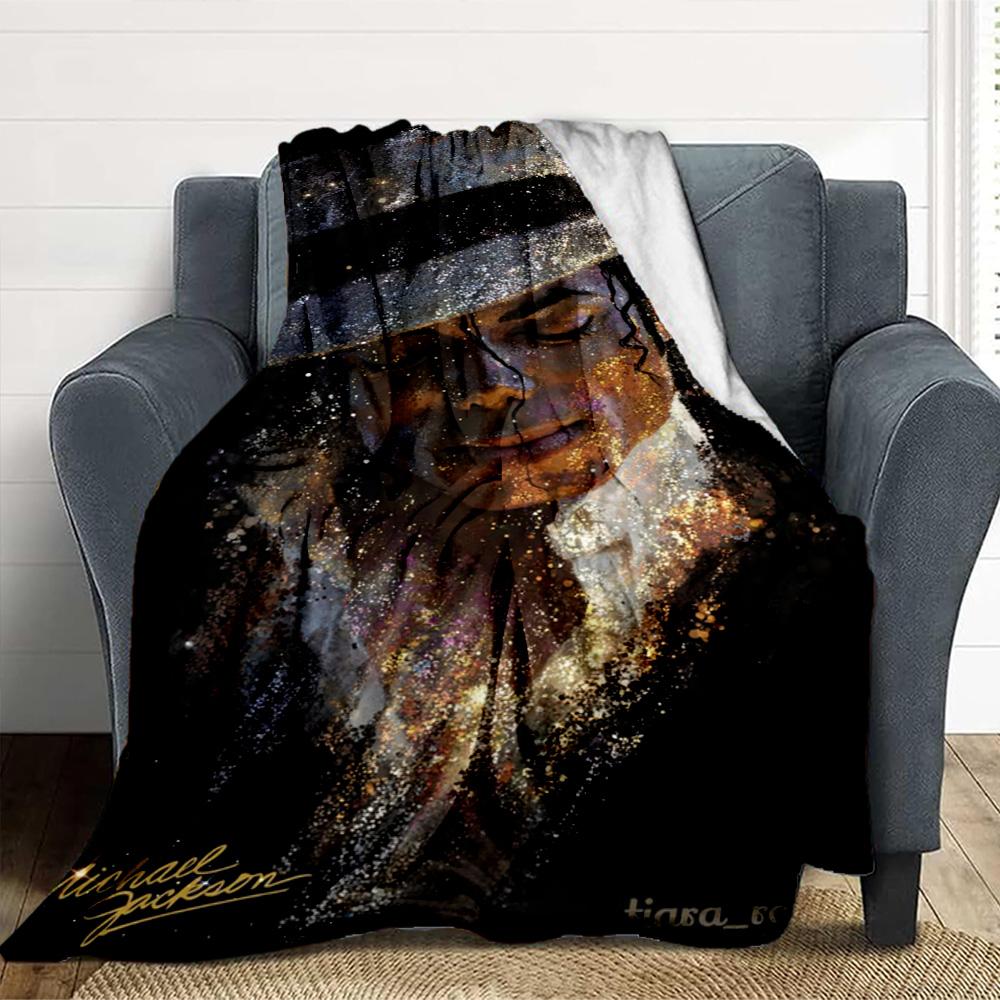 Michael JacksonSoft Throw Blanket Flannel Blanket Warm Sofa Bed Camping home Decor Unique Christmas Gift C3188