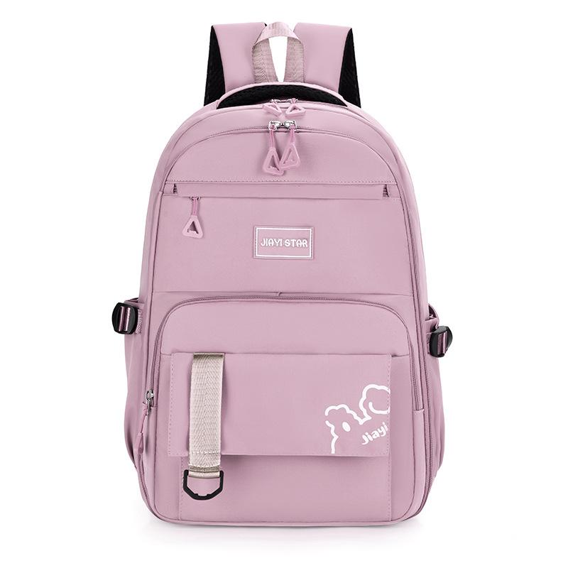 Однотонный рюкзак для школьников, рюкзак для девочек, большой емкости