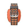 For Garmin Forerunner 310XT Two-color Silicone Watch Band(Grey Orange)