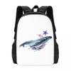Orca Whale And Dolphin Marine Life Backpack Hot Sale Daypack Large Capacity  BookBag School Bag Shoulder Bags for Men Women