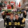 Новогодние реквизиты, забавный фон для фотосессии, черно-золотой, ручной, 2026 год, для женщин, семьи, детей, для дома.