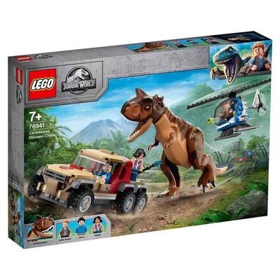 LEGO Jurassic World Carnotaurus Chase 76941 Игрушечный блок представляет мультфильм о динозавре для мальчиков и девочек от 7 лет и старше