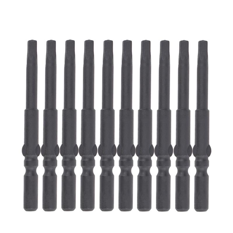 Шестигранная электрическая отвертка Nigao Black Phosphating 801, хвостовик 5 мм, магнитная, закаленная, для пневматической отвертки.