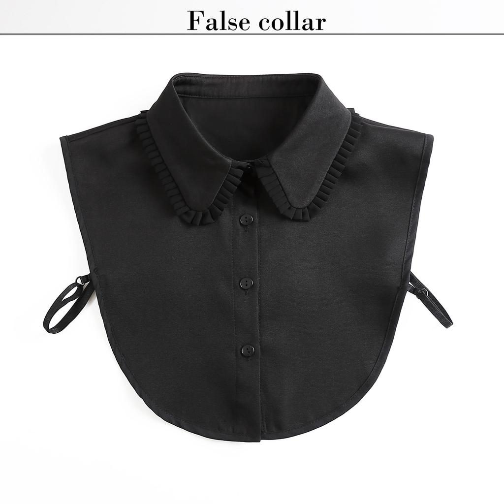 Fashion Half Shirt Style Fake Collar for Women Stand Detachable Collar Fake Girls Vintage Lace Ladies False Blouse Collar Decor