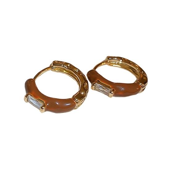 1 пара женских висячих сережек, винтажные U-образные масляные серьги, гладкие цветные серьги-обнимашки для выпускного вечера, висячие серьги на работу