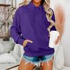 Women's Long Sleeve Oversized  Oversized Drop Shoulder Sleeves Women's Hooded Plush Sweatshirt