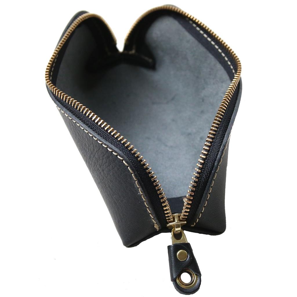 Чехол для ручек из натуральной кожи с именем, держатель для карандашей из натуральной кожи Tochigi, для взрослых, изготовлен в Японии, большой емкости, простой, фирменный, Porco Rosso, треугольник