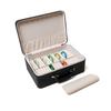 PU Leather Bracelet Display Box Rings Necklace Bracelet Carrying Case  Travel Use
