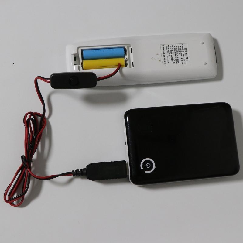 New 1.5V To 6V Universal AA/AAA Dummy Battery Adapter Detachable USB/Type C Battery Eliminator Cable With On/Off Switch Reusable