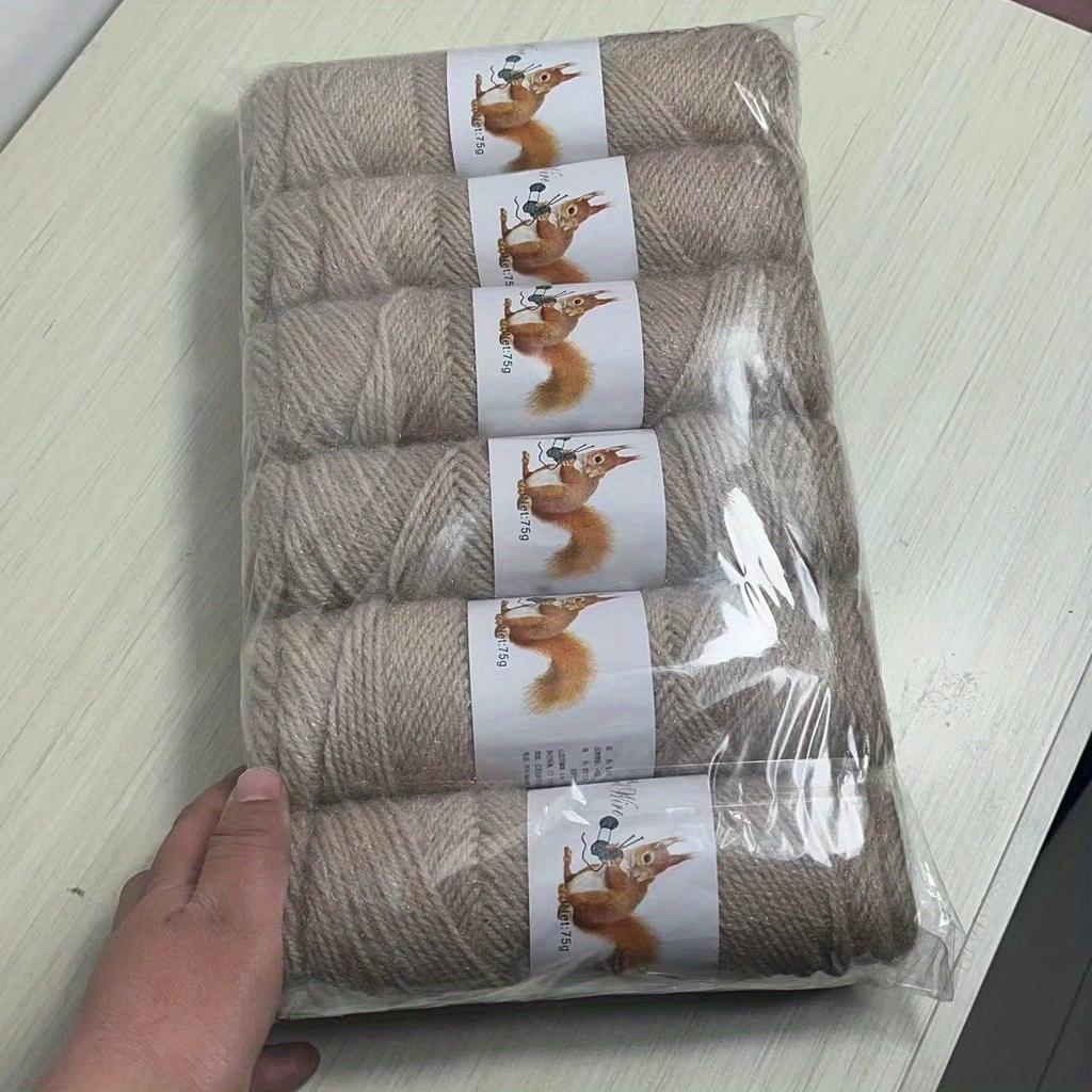 6 шт./75 г/шт. Однотонная мягкая пряжа для вязания спицами и крючком Свитера, Шарфы, Шапки для детей, Мягкая толщина, Пряжа для вязания крючком