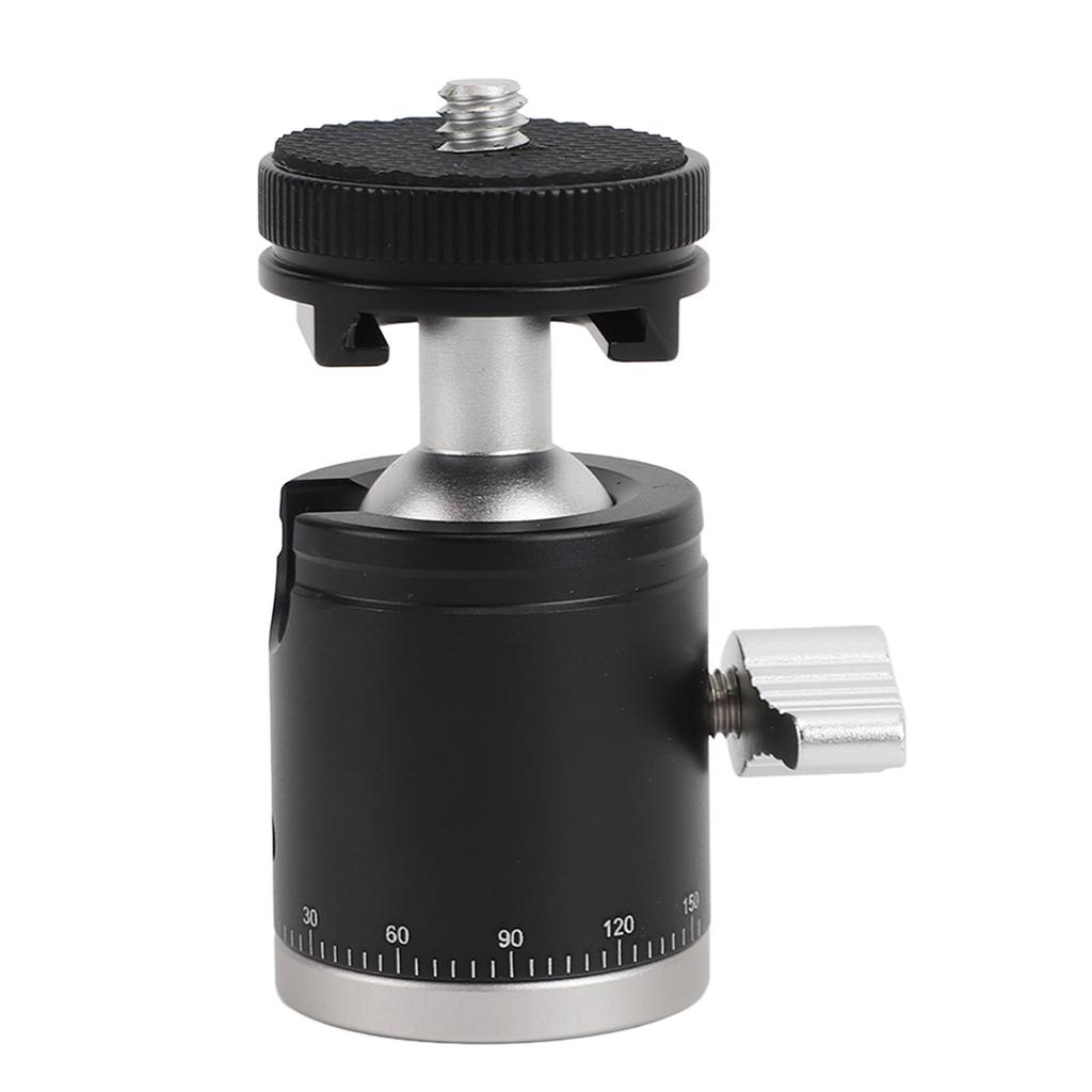 Mini Ball Head Aluminum Alloy 360 Degree Rotatable Camera Tripod Ball Head with 14 Inch Screw Cold