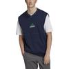 Adidas Vests Men's Blue V neck Moderate Other HG8092