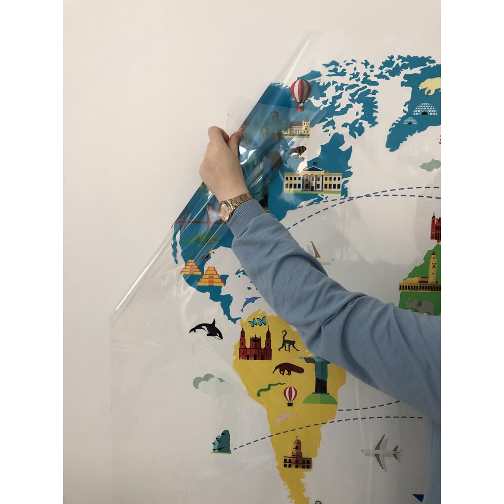 Карта путешествий по миру Карта путешествий по миру Blackboard Smart Paper Board 100x150 см + ручка