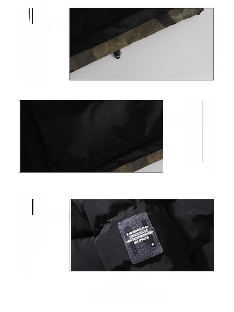 Новая мужская зимняя хлопковая куртка с капюшоном - модное короткое пальто в корейском стиле