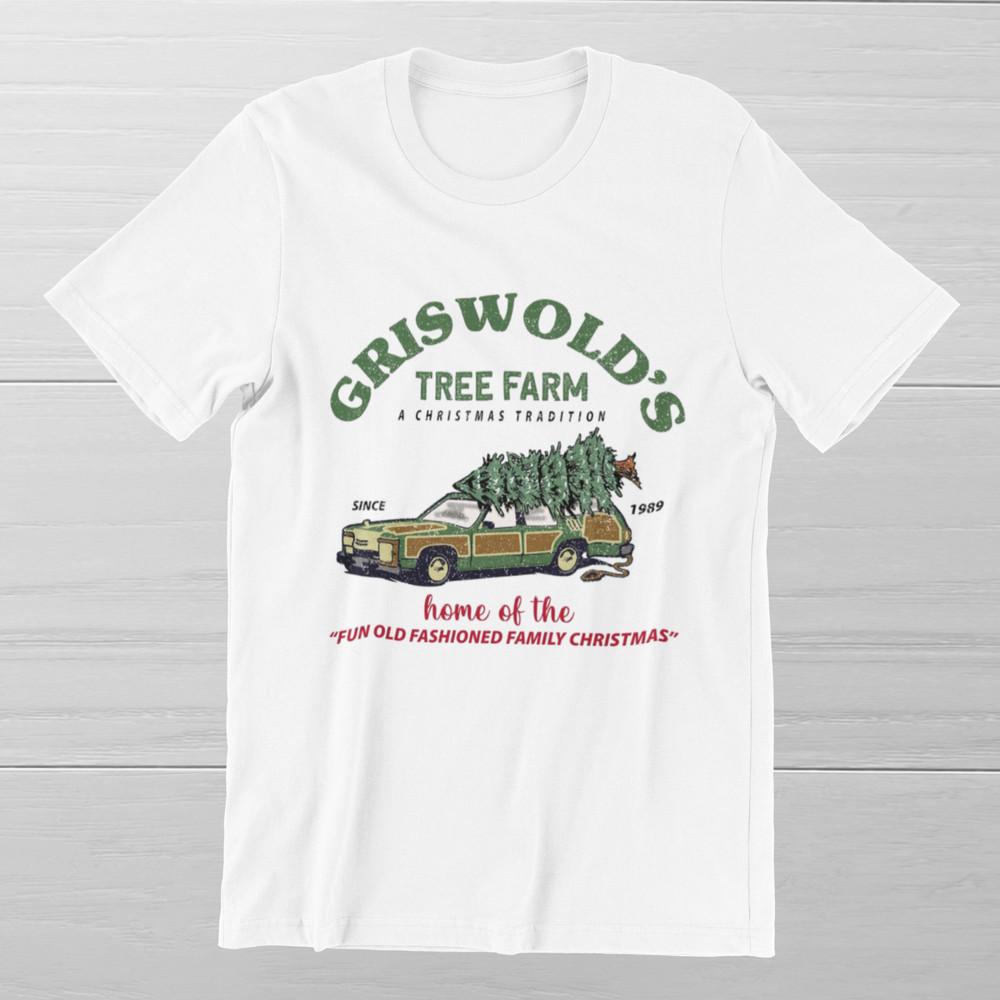 GRISWOLD'S Tree Farm Family Vacation Movie on Ring Spun Cotton Tee Unisex T-Shirt