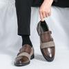 Размер 38-46 Винтажные мужские лоферы Мужская повседневная дышащая модная маленькая кожаная обувь Мужская универсальная социальная обувь для джентльменов