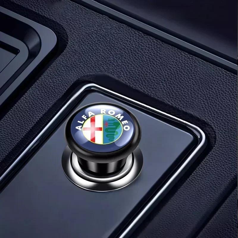 Car Stickers For Alfa Romeo Car Portable Cigarette Lighter Auto Badge Cigar Lighter Adapter For Alfa Romeo 159 Giulietta Giulia 