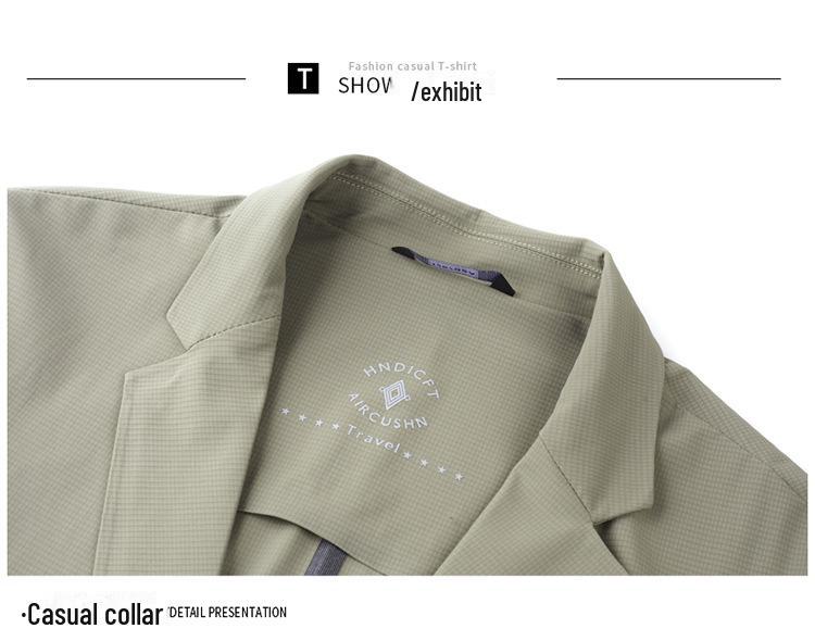 Мужской быстросохнущий шелковый солнцезащитный костюм 2025 года — повседневный летний вариант, 5 цветов, стиль вестерн для людей среднего возраста