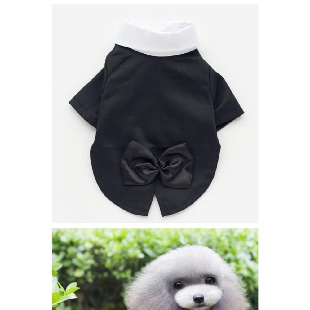 Spring and Summer Cat Fake Two-piece Dog Tuxedo Teddy Bigbear Pomeranian Dog Clothes Pet Suit Dress Cat Supplies