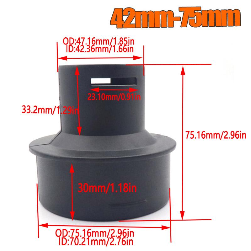 42 мм до 75 мм/60 мм дизельный стояночный обогреватель, воздуховод, соединительный соединитель для труб, вентиляционное отверстие, черный разъем для автомобиля, грузовика, кемпера