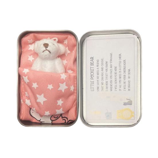 Plush Doll Personalized Gift Box Mini Stuffed Bear Set Soft Stress-Relief Companion for Teens Portable Cute Birthday Christmas Gift Comfort Security