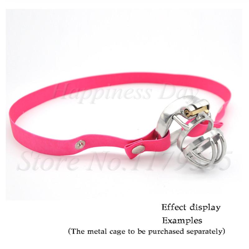 Elastic Band Male Chastity Device Auxiliary Belt Adjustable Rope Scrotum Ring Underwear Woman Lesbian Tools Adult Toys For