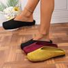 Fashion Women Slippers Autumn 2025 New Slippers Closed Toe Round Toe Sandals Retro Solid Color Flat Women Shoes Lightweight Slides Women