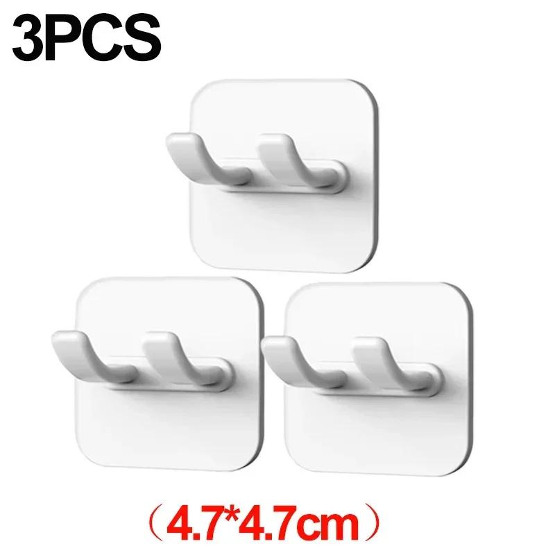 Bracket Kitchen Hook Up Glue Bathroom Wall Home Accessories Plug Storage Hanging Hooks Household Use and Decorate Power Supply