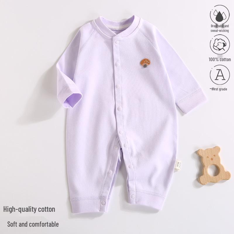 2025 New Pure Cotton Baby Jumpsuit for Spring, Autumn, and Winter - Newborn Toddler Inner Wear