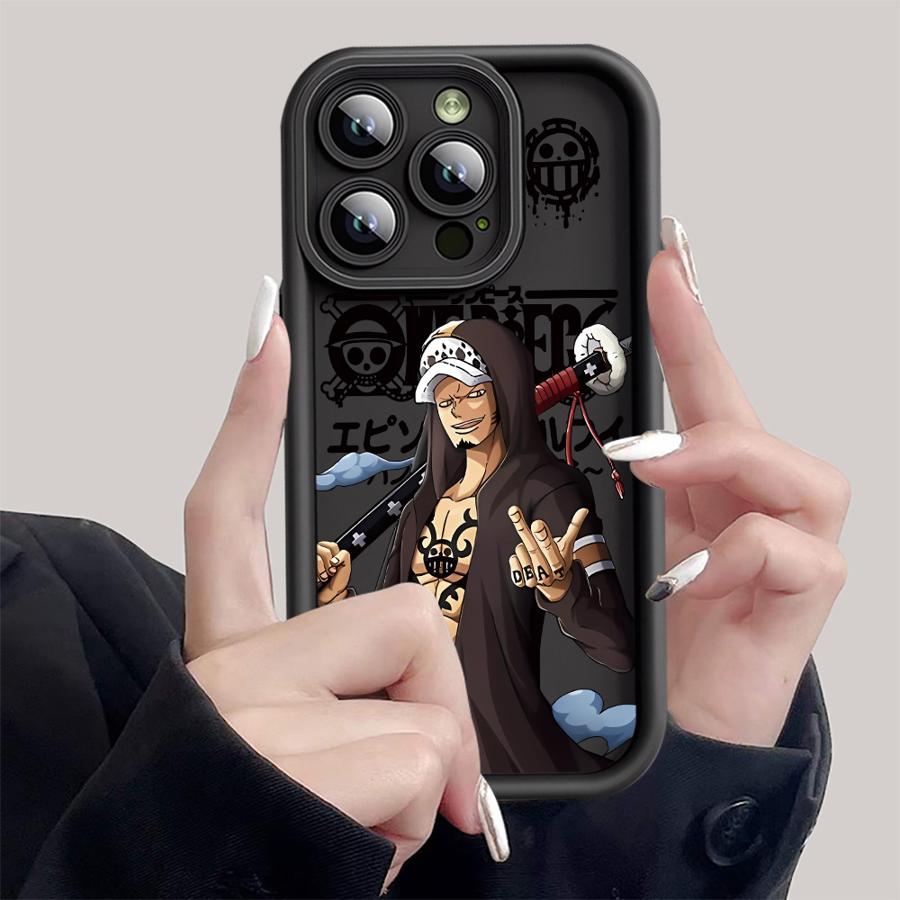 Мягкий чехол для iPhone 15Pro 13Pro 11 14+ 12 13 16 Pro Max 15 Plus 14 16e 16+ One Piece Law