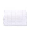 Прозрачный акриловый органайзер для макияжа с 24 сетками, ящик для хранения губной помады, лака для ногтей