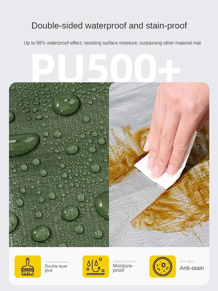 Влагостойкий напольный коврик для кемпинга на открытом воздухе, толстый коврик для пикника на пляже под палаткой, водонепроницаемый коврик, портативное тканевое оборудование для пола