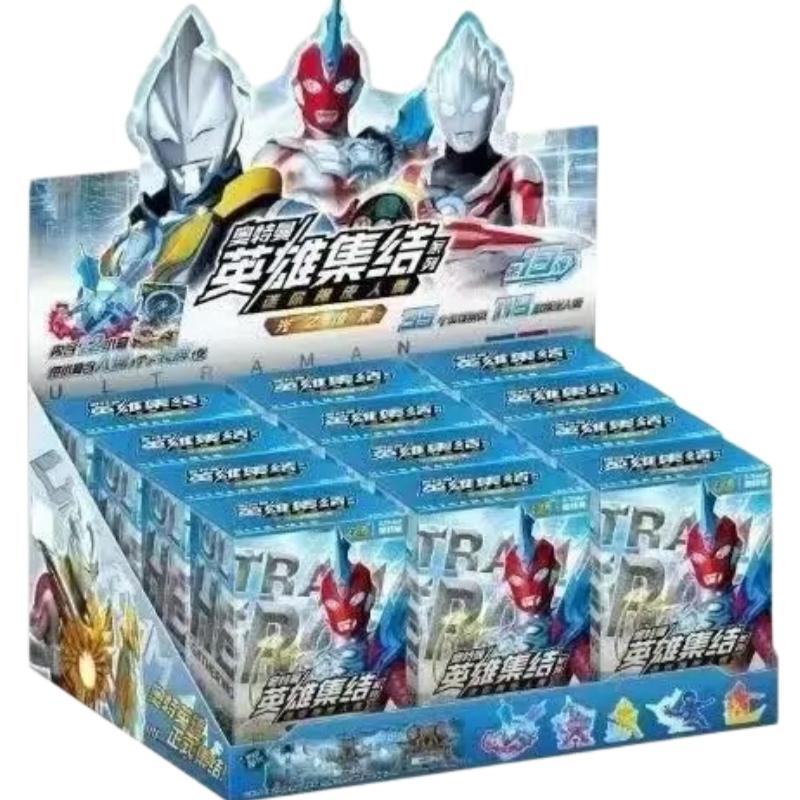 Genuine Ultraman Card Rubber Doll Hero Assembly Series Ultraman Zero Omega Animation Game Collection Peripheral Toy Gift