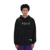 Li Ning X Shao Bu Ru Chuan Collaboration Повседневная спортивная толстовка с капюшоном унисекс толстовки черного цвета AWDR423-2