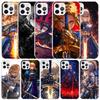 Fate Zero Stay Night Saber Мягкий чехол для iPhone 16 17 Air 15 14 Pro Max 16E Чехол для телефона 13 Mini 12 11 7 SE 8 Печатный узор Fit C