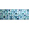 Mosaic Tile Sticker DIY Wallpaper Decoration Perfect for Remodeling and Toilets Set of [Dream Sticker] Kitchens, Washrooms, ALT-10 (N-Blue, 4)