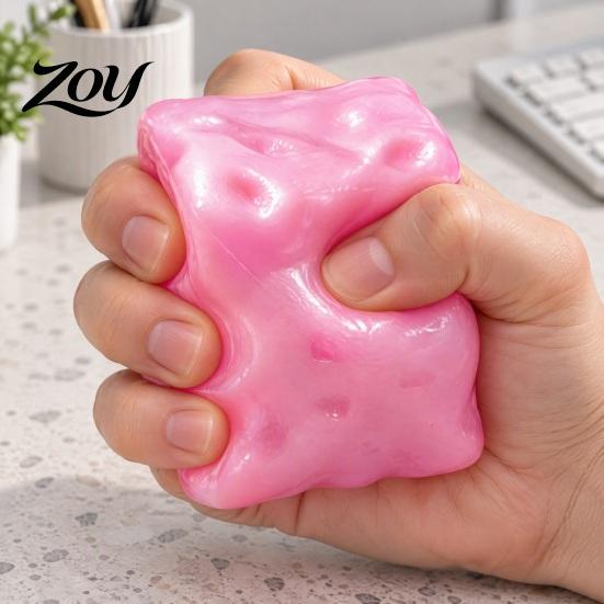 Hand Exerciser Toys Stress Relief Cheese Squeeze Toy, Slow Rising Pearlescent Fidget Toy Simulated Sensory for Adults Kids
