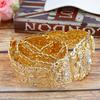 Gold Color Chic Belt Wedding Jewelry For Women Flower Crystal Waist Belt Chain Adjustable Length 2023