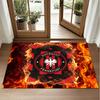Eintracht Frankfurt Football Design Crystal Velvet Rug Soft Decorative Mat for Bedroom Entrance