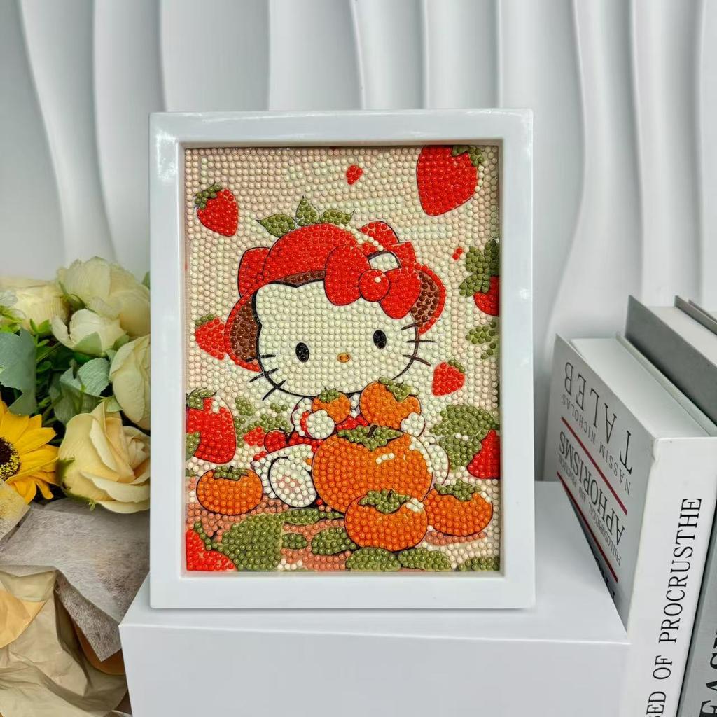 Детская Алмазная Живопись В Рамке Ручной Работы Сумка с Материалами Sanrio Алмазная Паста Живопись Концентрация Игрушка