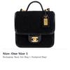 Chanel Сумка из твила и мягкой шерсти с золотой металлической застежкой-клапаном, Сумка, Сумка на плечо, Сумка кросс-боди, Маленькая женская, Черная AS3652-B09407-94305